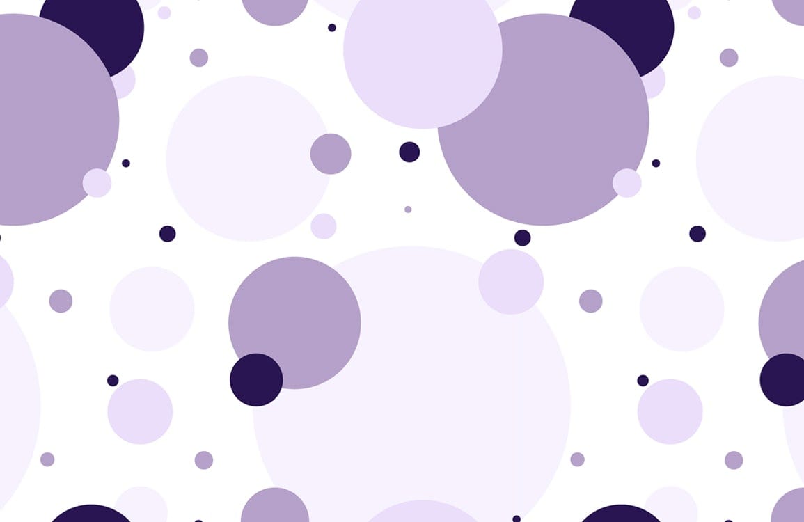 Lilac and Lavender Polka Dot Contemporary Pastel Pattern Wallpaper
