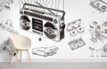 Radio Wallpaper Mural