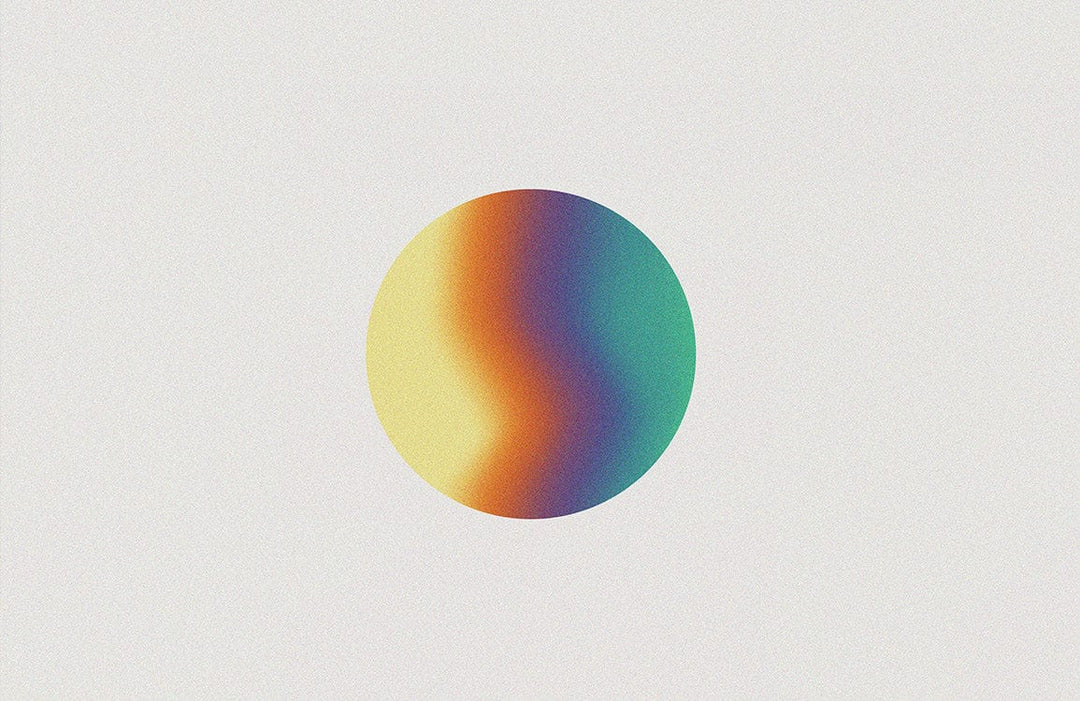 Rainbow Halo Pattern Photo Wallpapers Plain