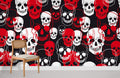 Skeleton Head III Wallpaper Mural