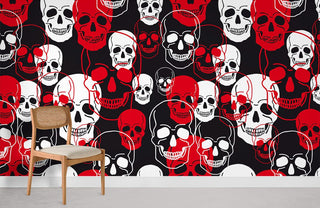 Skeleton Head III Wallpaper Mural