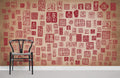 Vintage Red Seal Wallpaper Mural