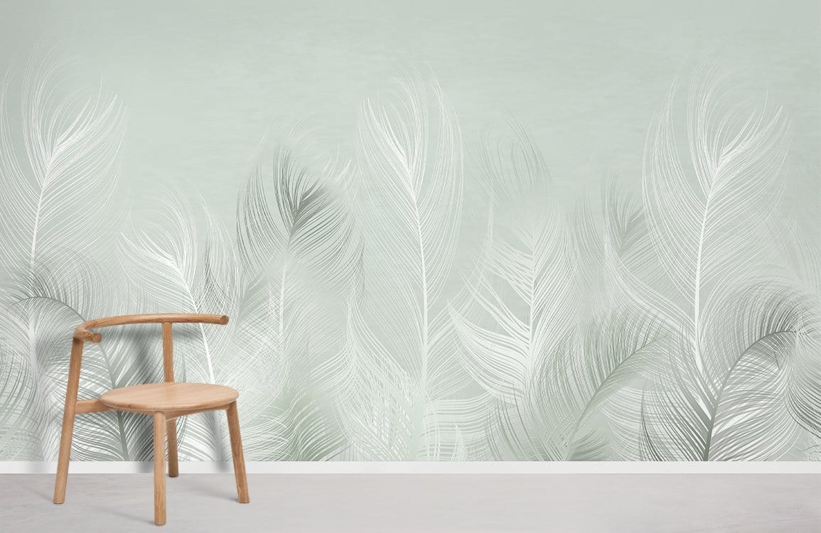 reed grass wall mural