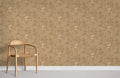Brown Repeat Flowers Wallpaper Mural