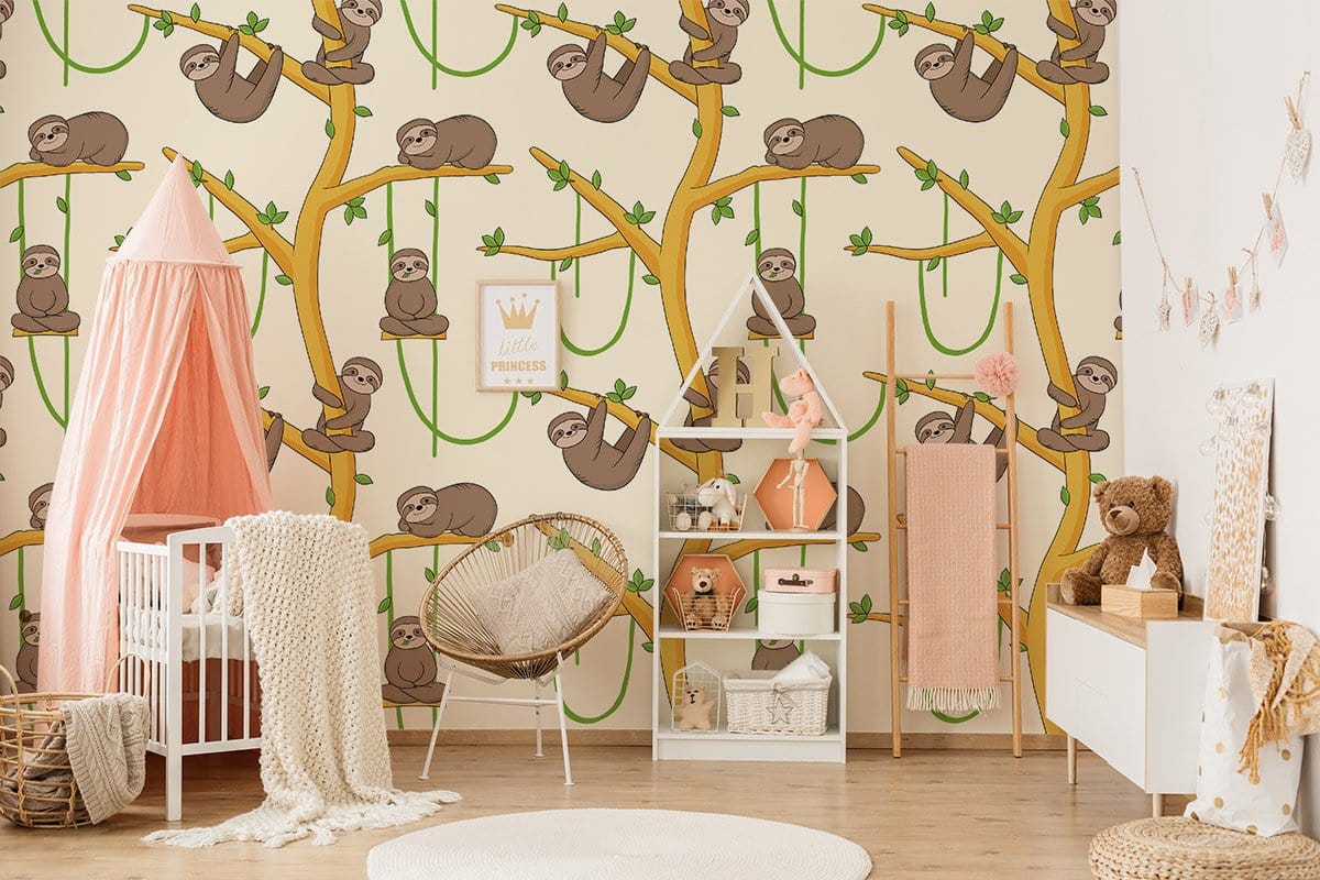Sloth themed baby sales room
