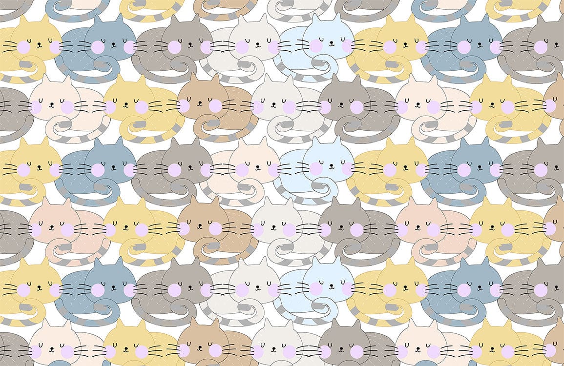 Resting Cats Wallpaper Mural