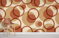 Retro Circles Wallpaper Mural