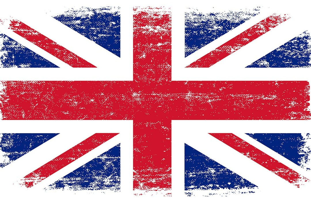 Vintage Union Jack Wallpaper Red Blue Distressed British Flag Mural Design