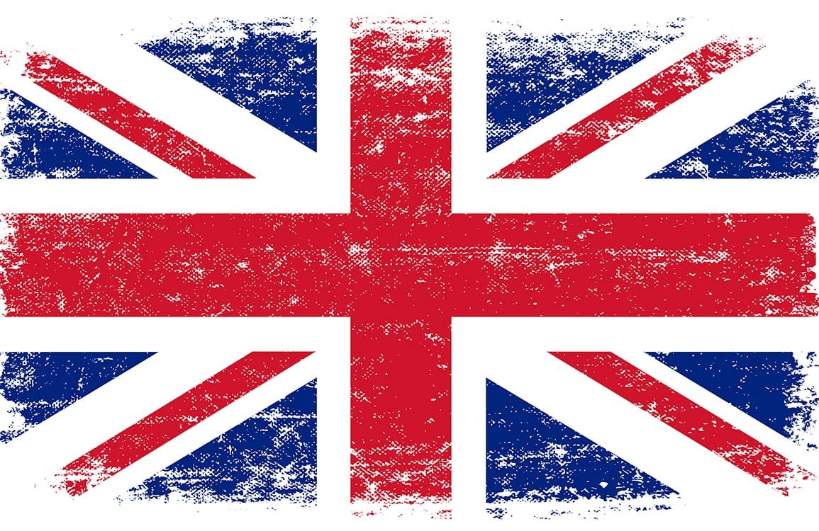 Vintage Union Jack Wallpaper Red Blue Distressed British Flag Mural Design