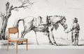Rider and Horse Wallpaper Mural