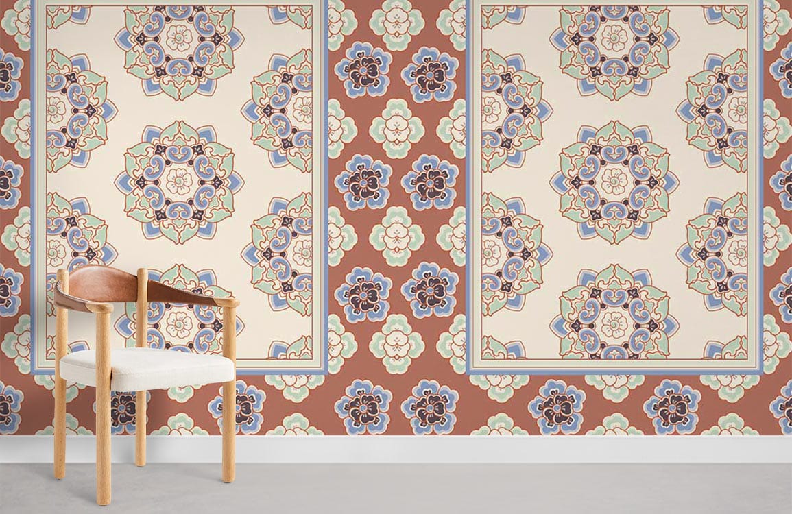 Rotary Patterns Wallpaper Mural Room
