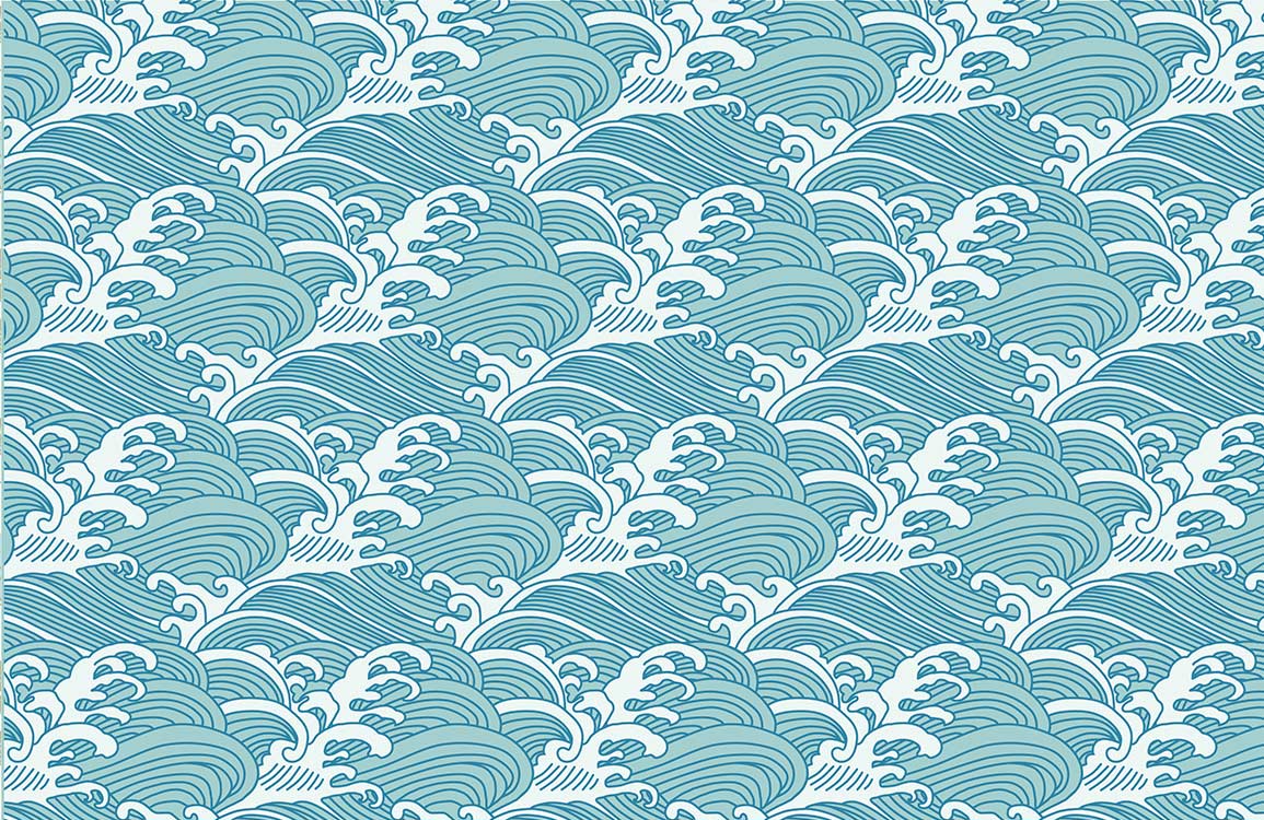 Rough Sea Wallpaper Mural