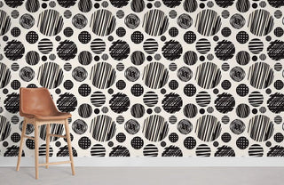 Doodle Circle Wallpaper Mural