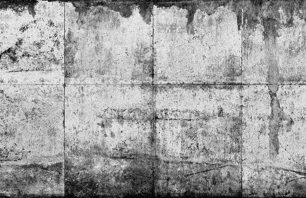 Industrial Concrete Grey Grunge Textured Mural Wallpaper for Modern Interiors