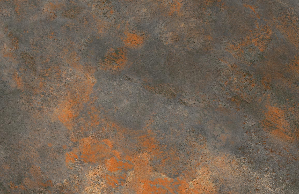 Rustic Industrial Decor: Earthy Orange and Grey Textured Wallpaper