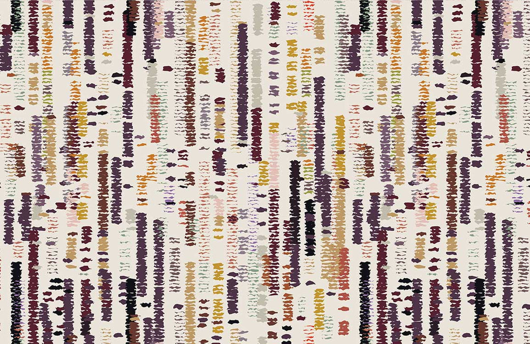 Abstract Earth Tones Vertical Lines Patterned Wallpaper for Modern Interiors