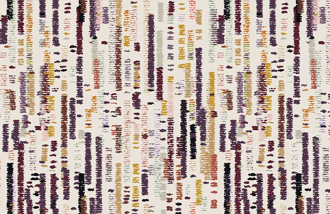 Abstract Earth Tones Vertical Lines Patterned Wallpaper for Modern Interiors