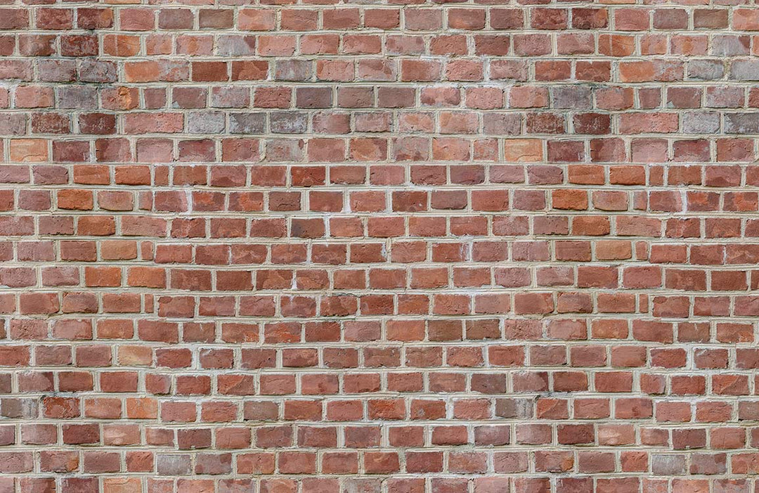 Rustic Red Brick Pattern Wallpaper - Vintage Industrial Style Wall Decor