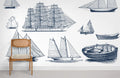 Sailboat Wallpaper Mural