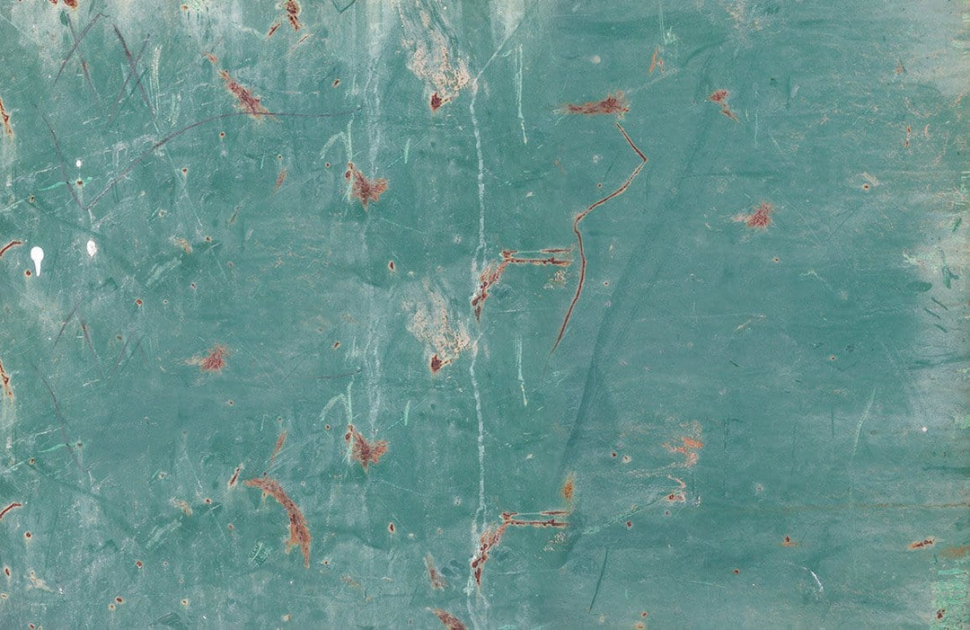 Teal Distressed Vintage Aesthetic Wallpaper for Rustic Chic Interiors