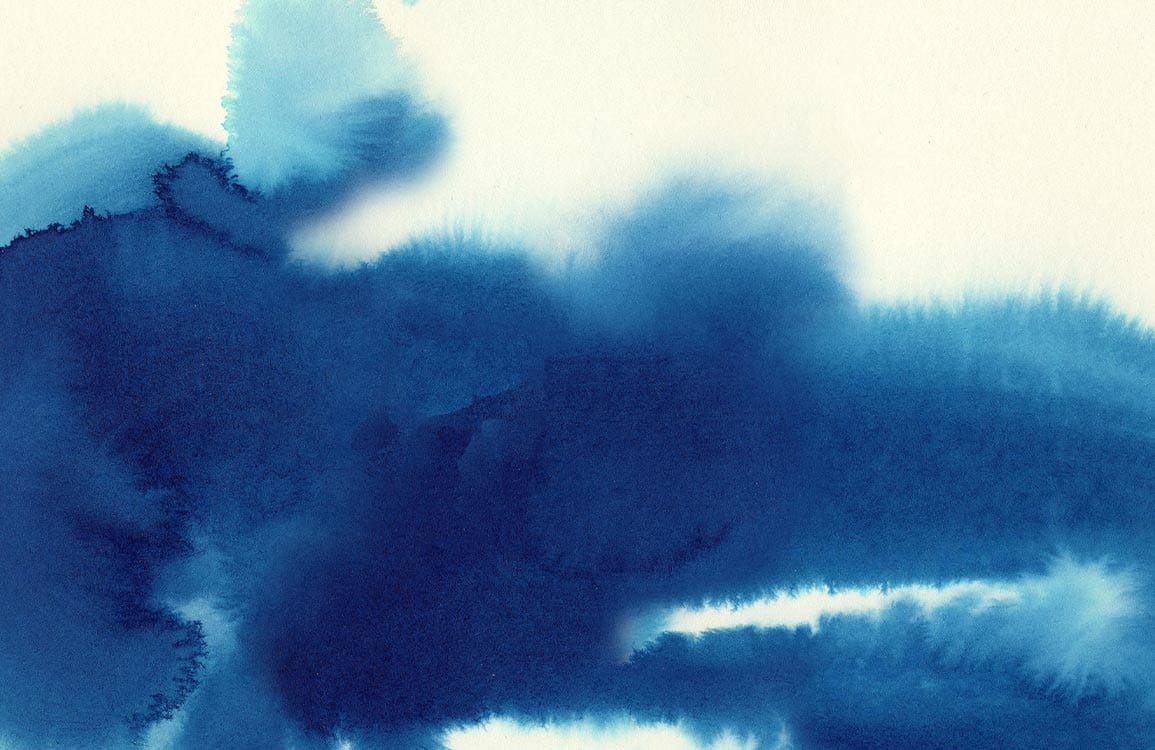 Oceanic Watercolour Blue Abstract Mural Wallpaper for Modern Interiors