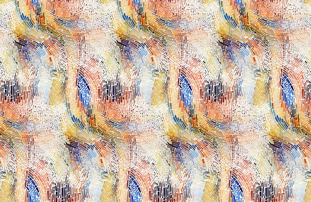 Vibrant Abstract Multicolour Modern Art Patterned Wall Mural Wallpaper Design