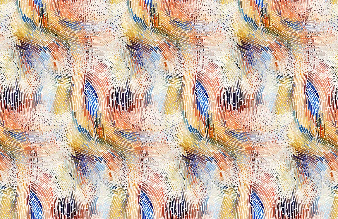 Vibrant Abstract Multicolour Modern Art Patterned Wall Mural Wallpaper Design