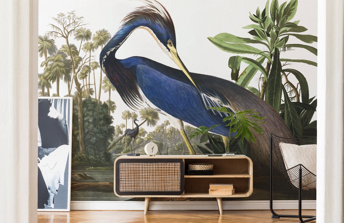 Blue Heron Wallpaper Mural