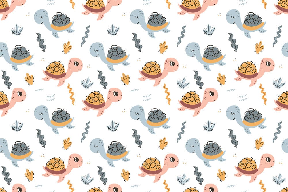 Shy Turtles Wallpaper Mural
