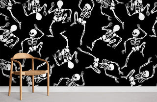 Skeleton Art Wallpaper Mural