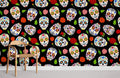 Skeleton & Rose Wallpaper Mural