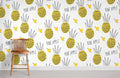 Sketch Pineapple Wallpaper Mural