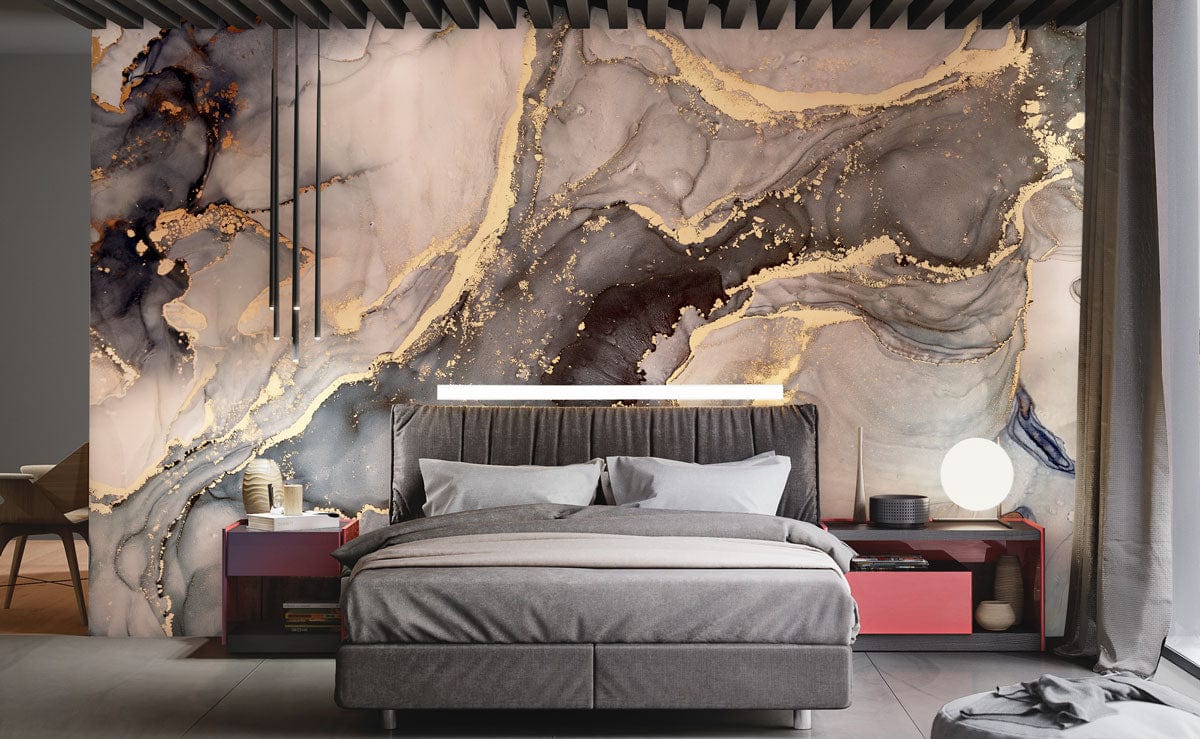 Smoke Grey Marble Wallpaper Mural