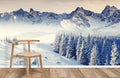 Snow-capped Mountains Wallpaper Mural