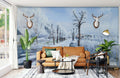 Snow Countryside Road Wallpaper Mural
