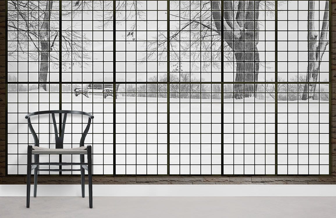 Snow View Wallpaper Mural