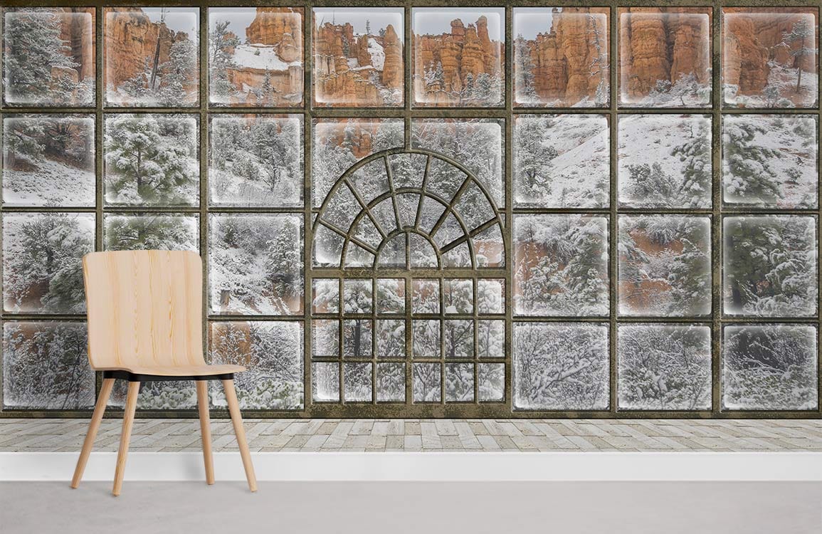 Snow View Wallpaper Mural Room