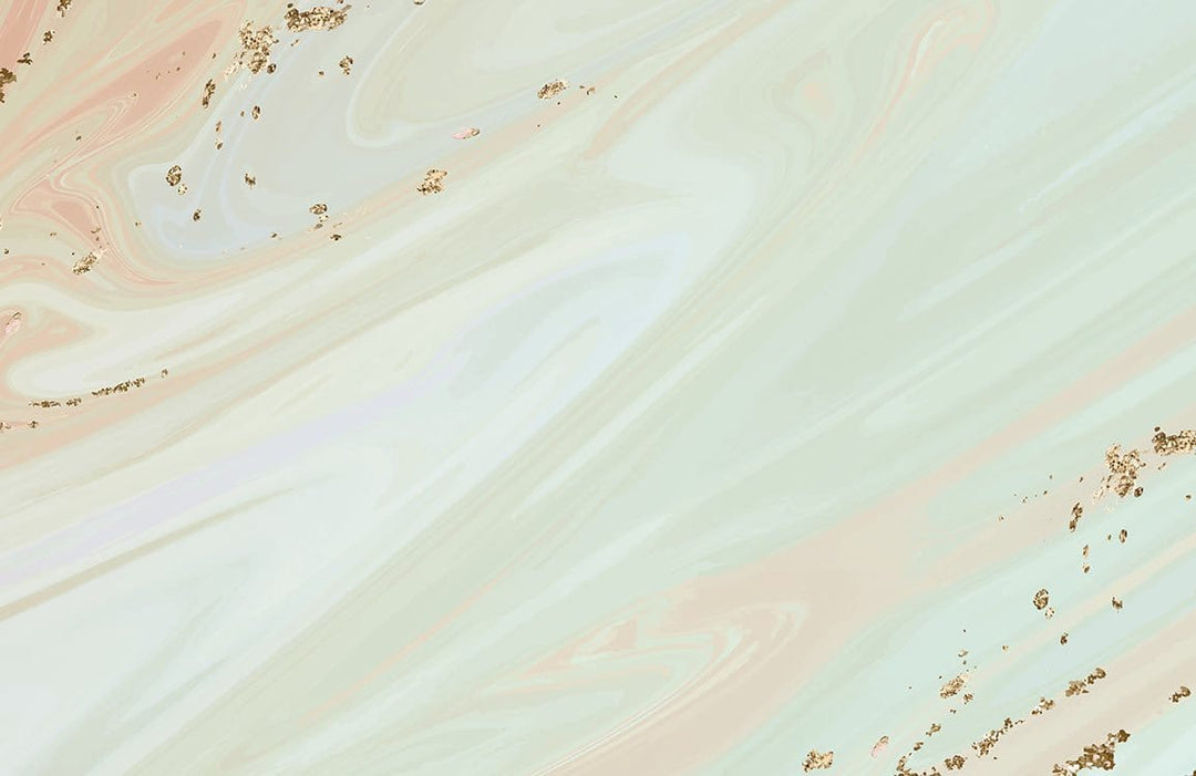 Elegant Pastel Swirl Marble Effect Wallpaper with Gold Accents for Interiors