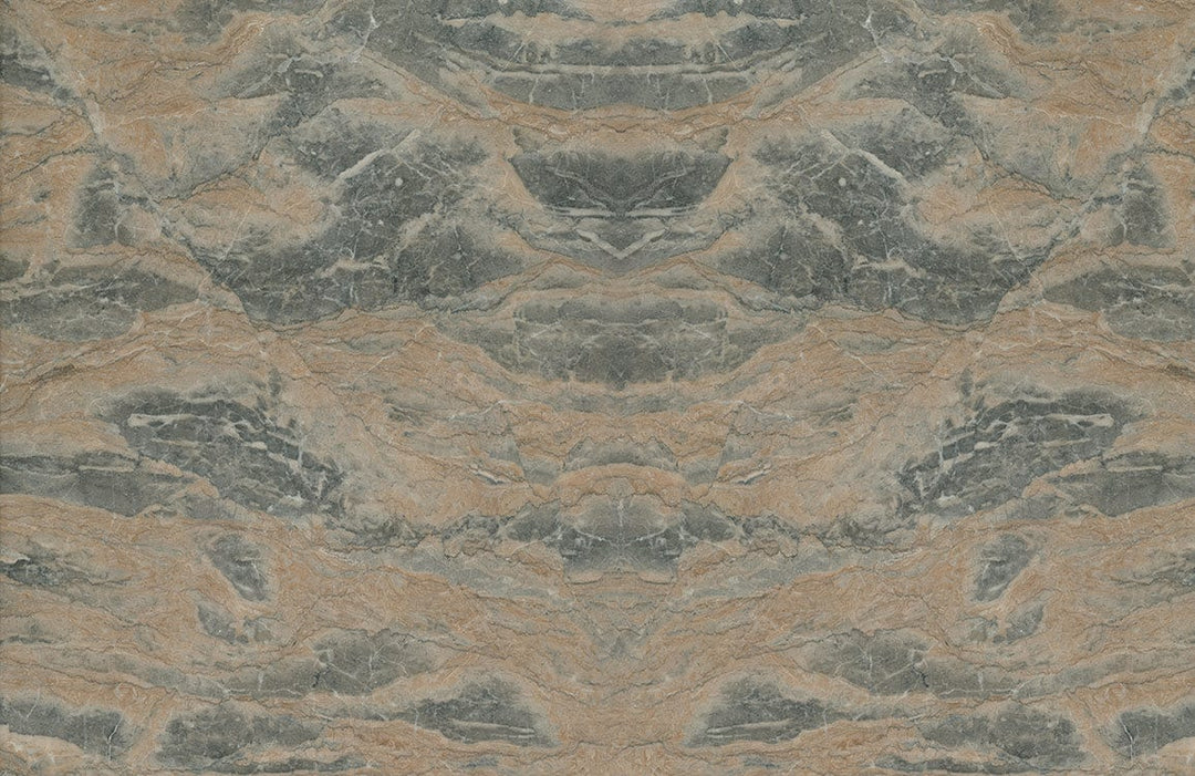 Earthy Marble Pattern Wallpaper: Elegant Brown and Grey Textured Design