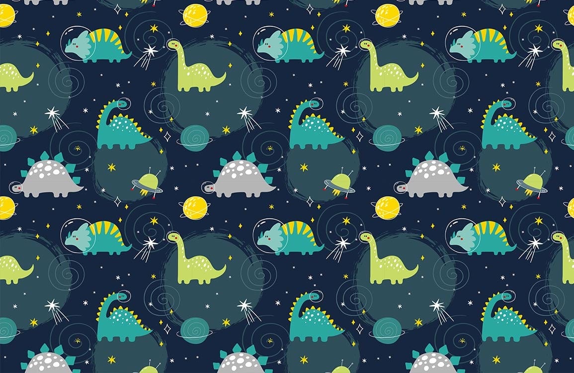 Space Dinosaurs Wallpaper Mural