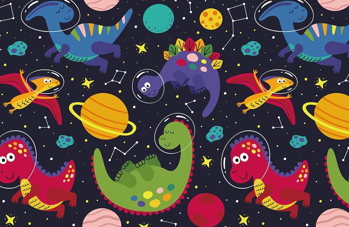 Space Dinosaur Wallpaper Mural