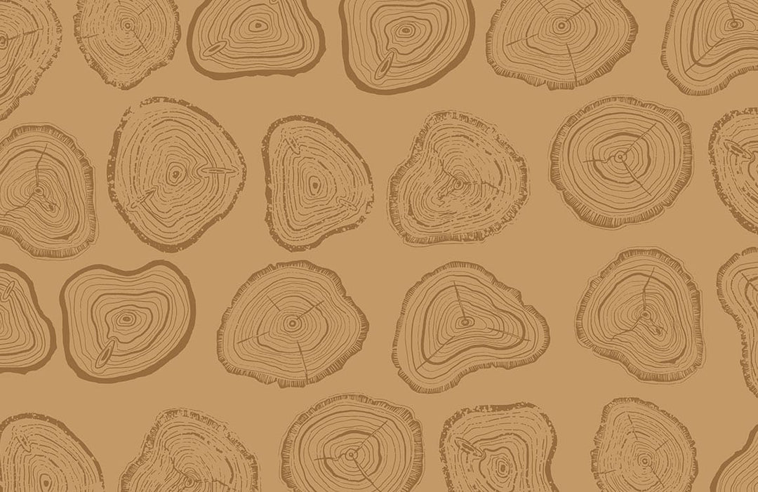 Eco-Chic Brown Timber Woodgrain Pattern Wallpaper for Modern Interiors