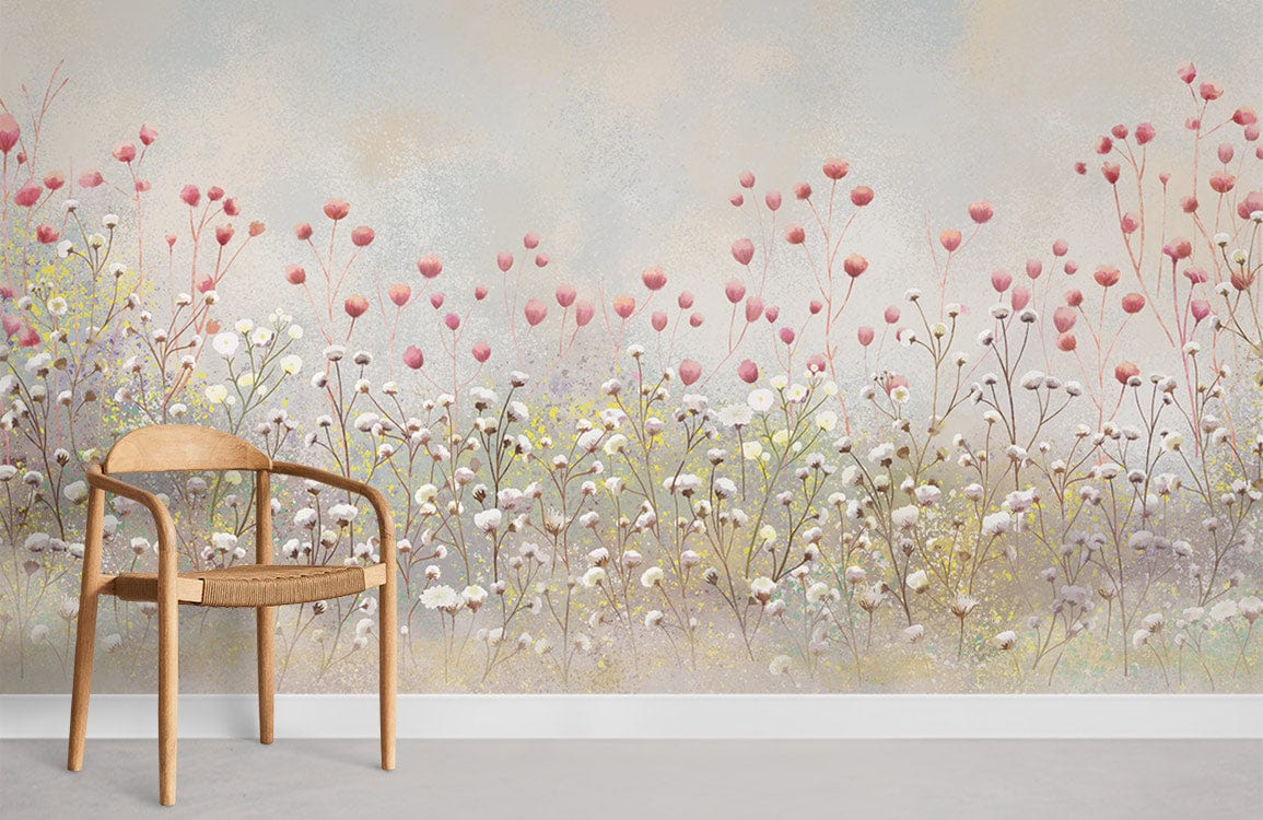Spring Flowers Wallpaper Mural Room