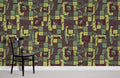 Green Square Wallpaper Mural
