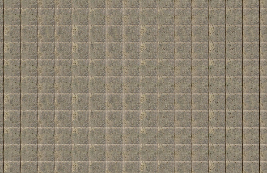 Vintage Grid Pattern Olive Stone Effect Wallpaper for Modern Interiors