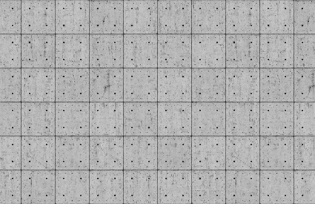 Industrial Grey Concrete Tile Effect Modern Wallpaper Design for Contemporary Spaces