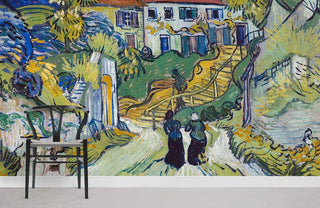 Stairway at Auvers Wallpaper Mural