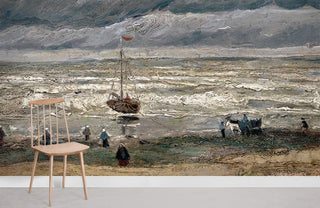 Stormy Beach Wallpaper Mural