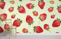 Strawberry Bubble Wallpaper Mural