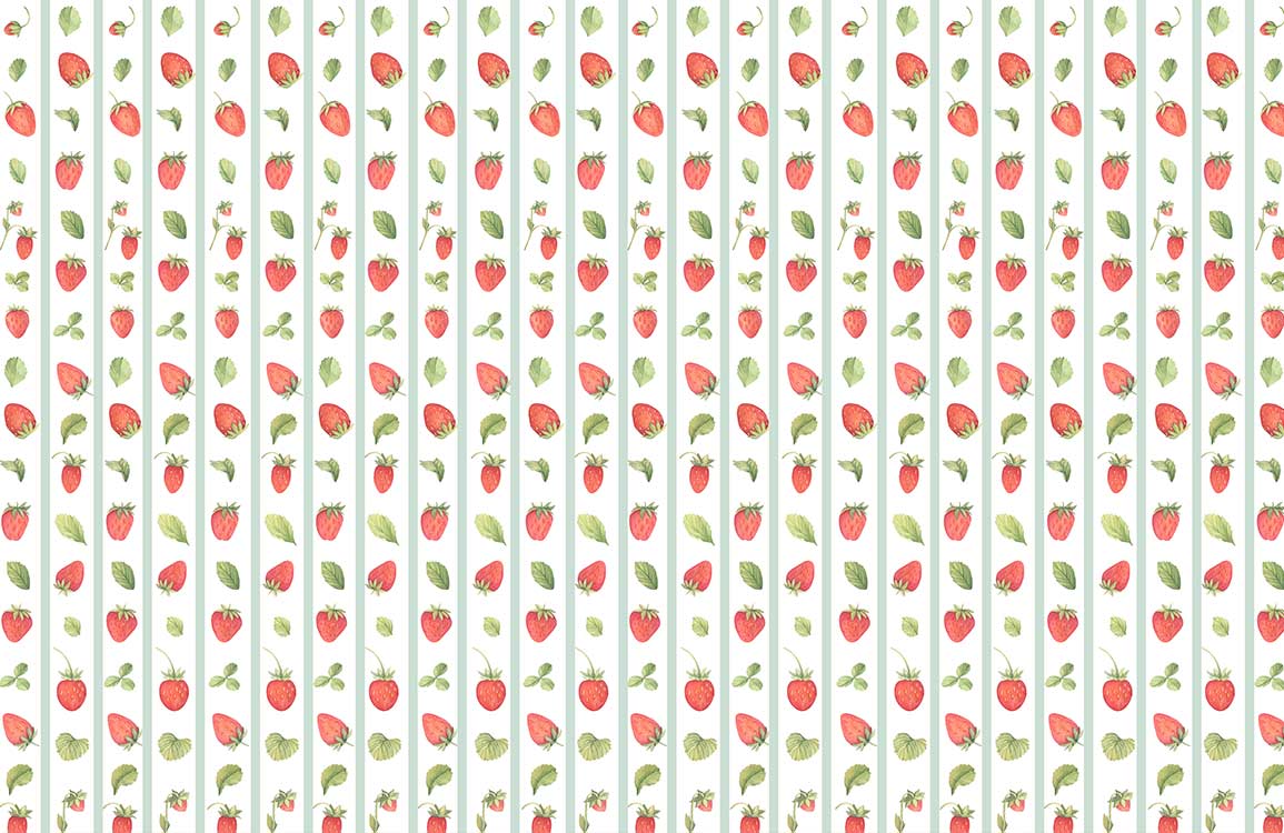 Strawberry Wallpaper Mural